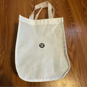 Lululemon White Reusable Tote Bag